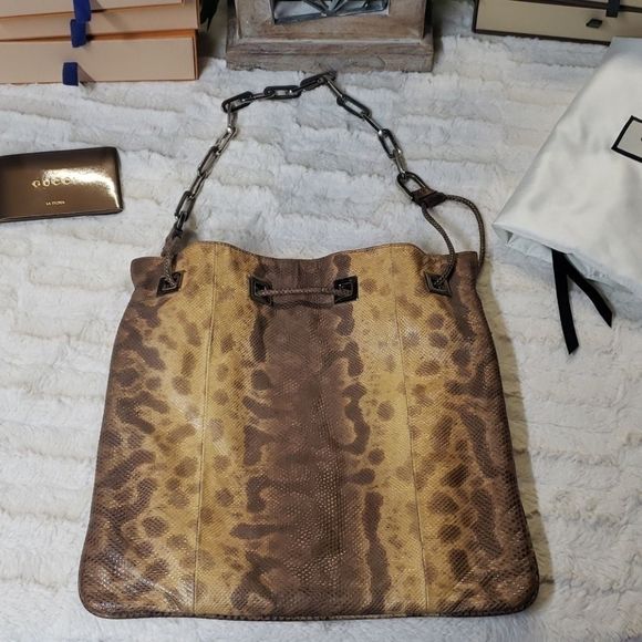 Gucci snake skin handbag 👜 - Picture 4 of 14